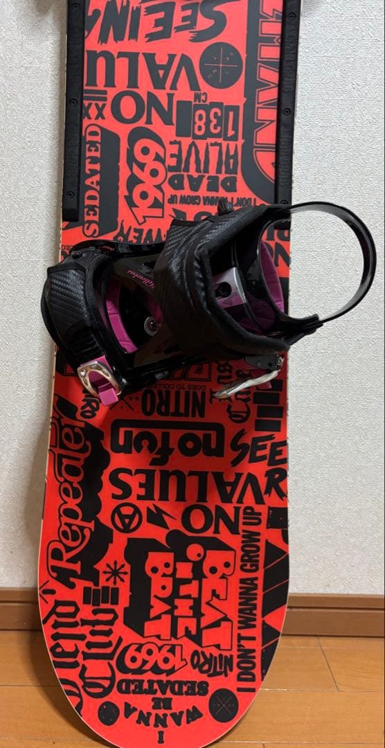 NITRO ナイトロ スノーボード 138cm バイン付 カバー付