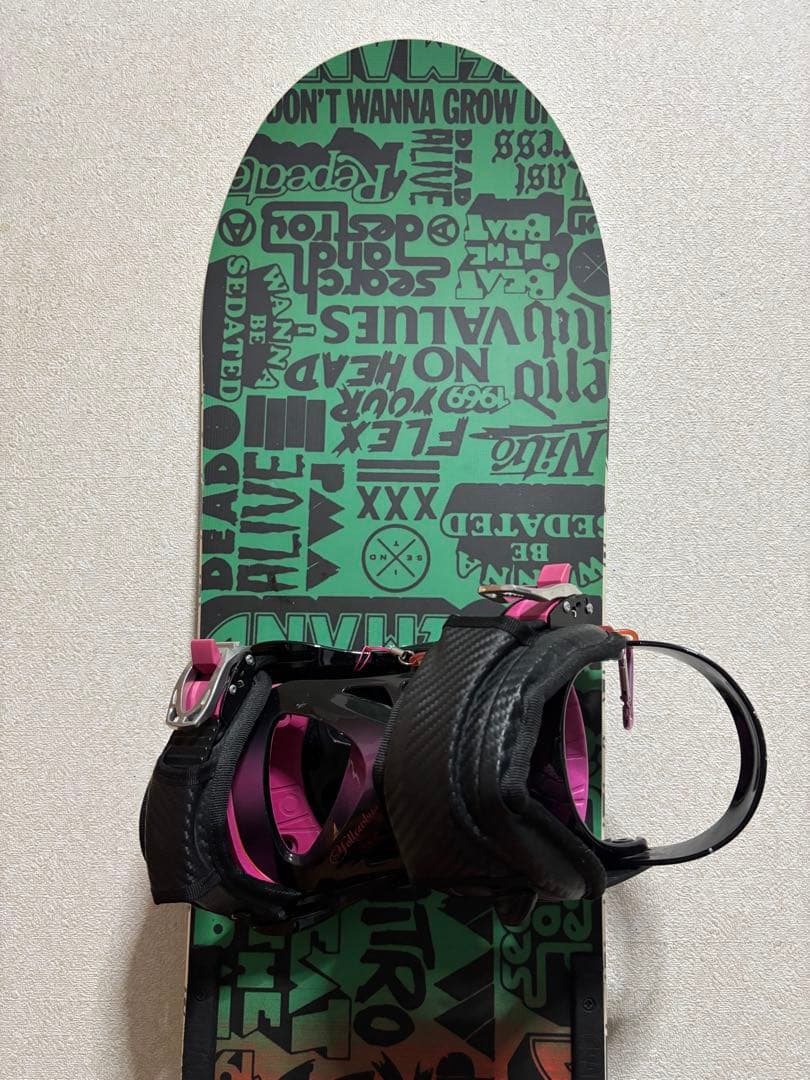 NITRO ナイトロ スノーボード 138cm バイン付 カバー付