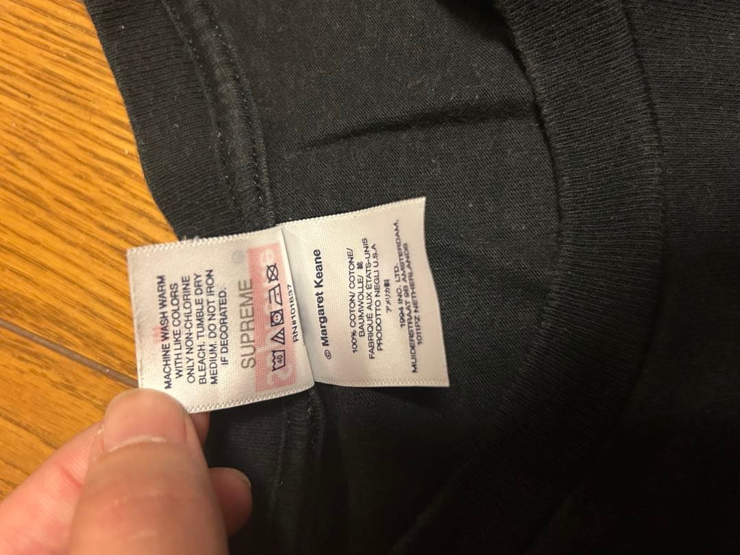 supreme マーガレットキーン　Tシャツ　黒　m