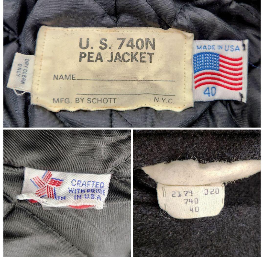 【Schott】ショット(L)740N Pコート USA PEA JACKET