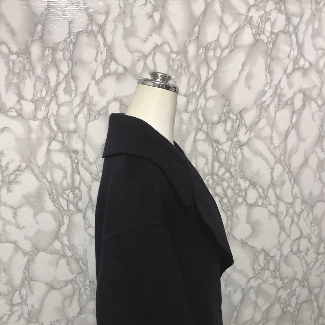 美品　PLATINE デザインロングコート　触り心地滑らか生地　日本製