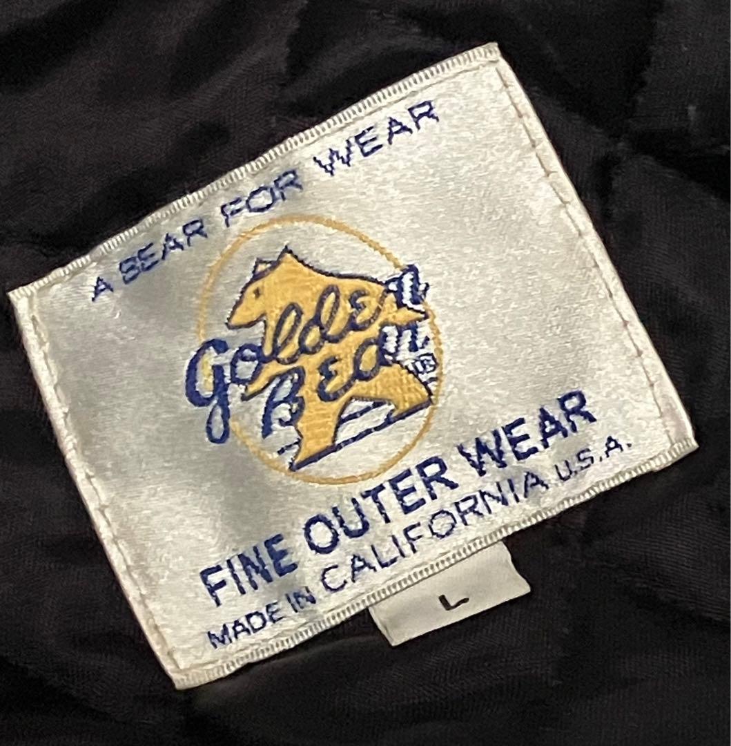 スタジャン ウール レザー 黒