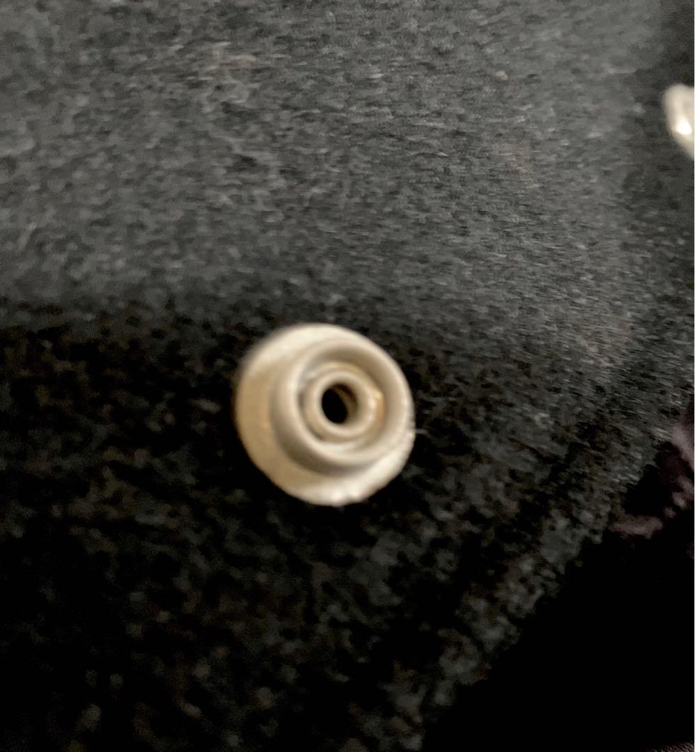 スタジャン ウール レザー 黒