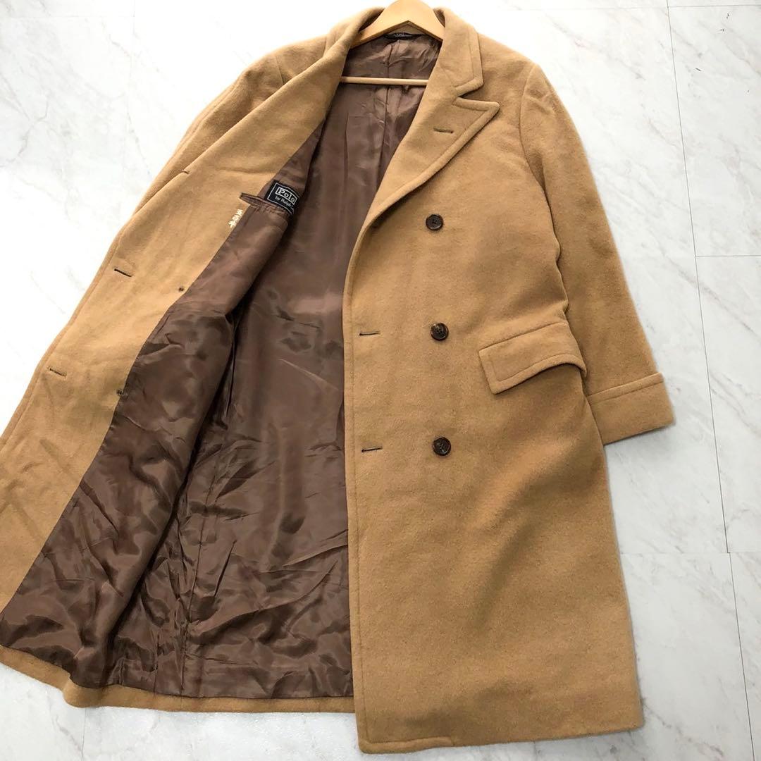 美品✨ポロラルフローレン ダブルチェスターコート キャメル メンズ