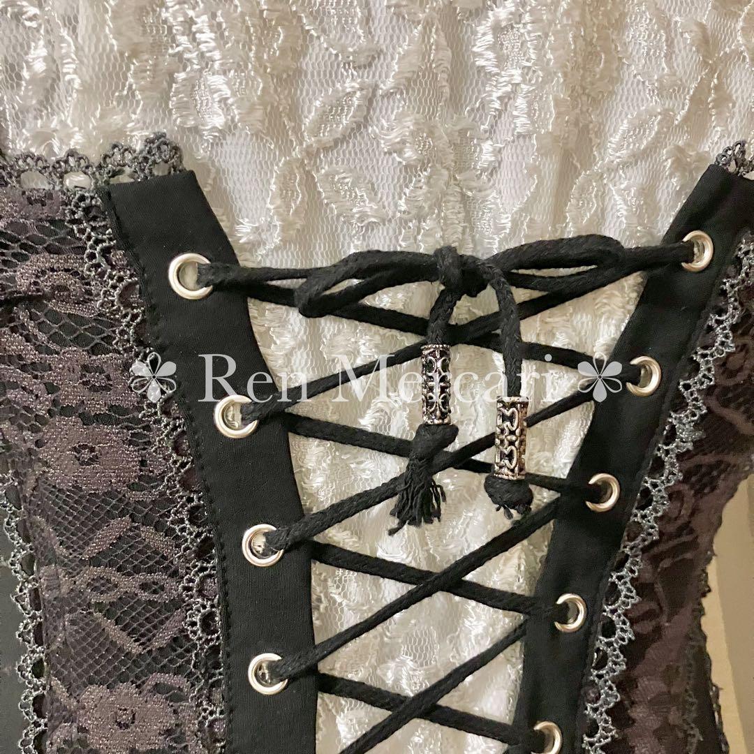 ozz angelo ボーン入り レース使いのコルセットビスチェ