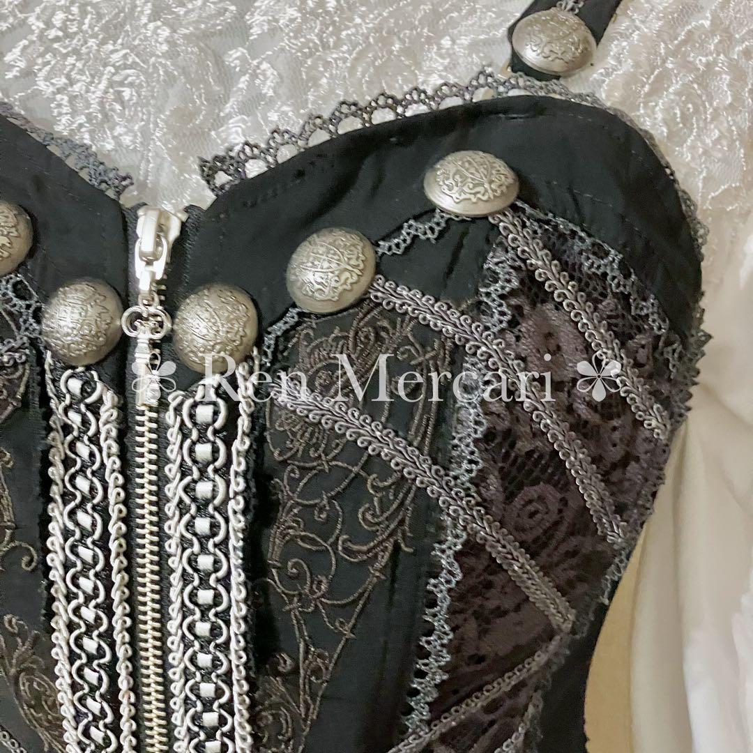 ozz angelo ボーン入り レース使いのコルセットビスチェ