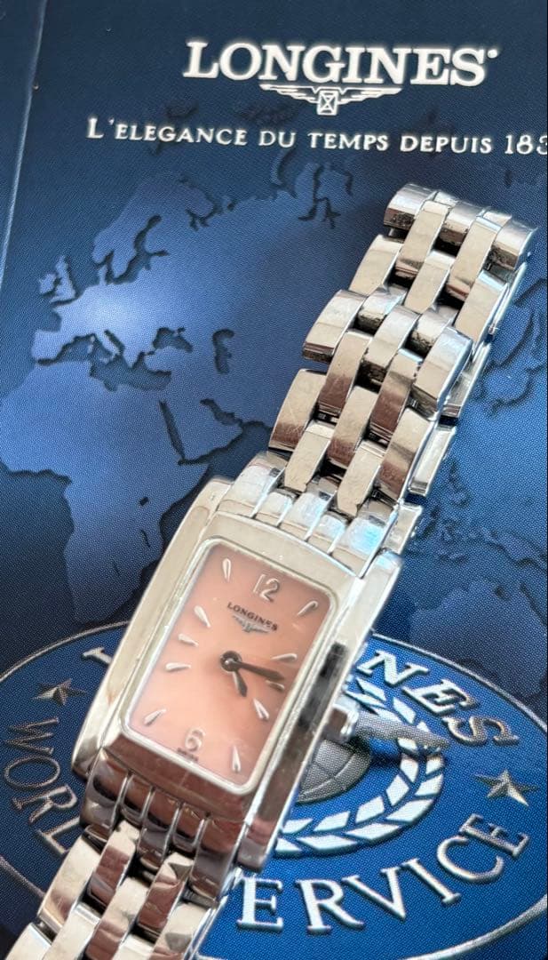 【ジャンク品】ロンジン 腕時計 ピンク Longins