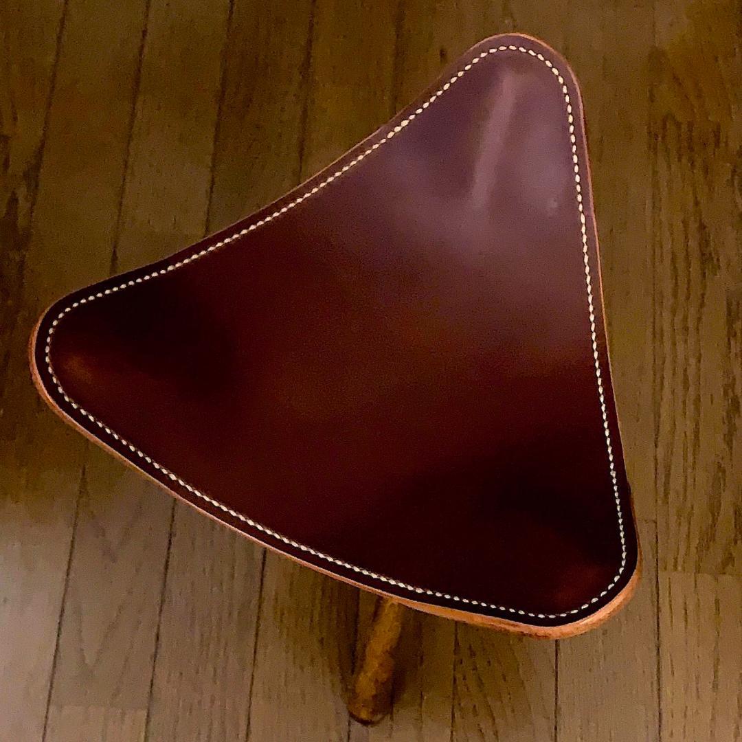 【焚き火チェア】エイジングヌメ basta_redskapet バーガンディー