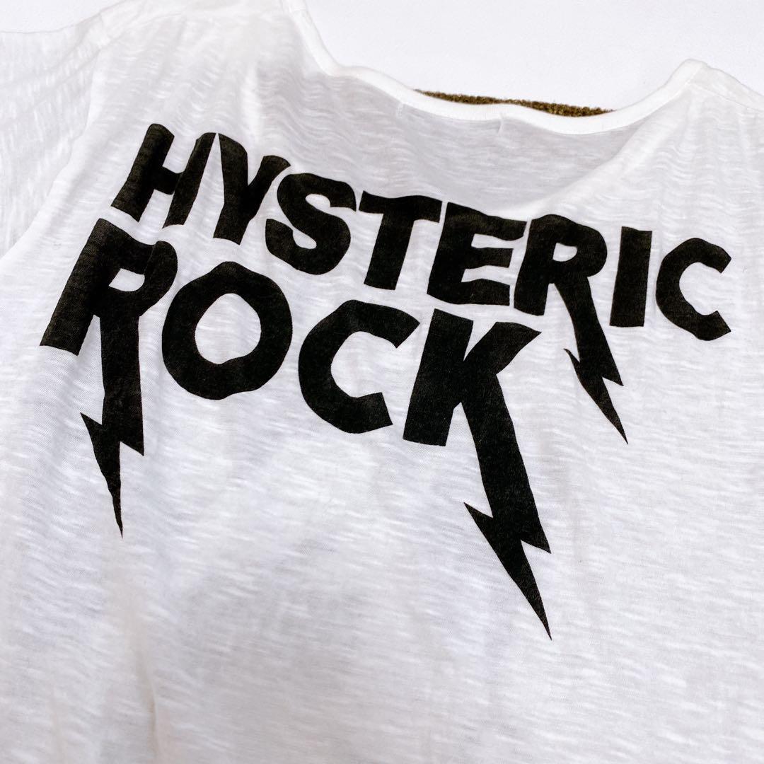 ヒステリックグラマー ✨y2k 00S✨ギターガールTシャツ 半袖 ホワイト