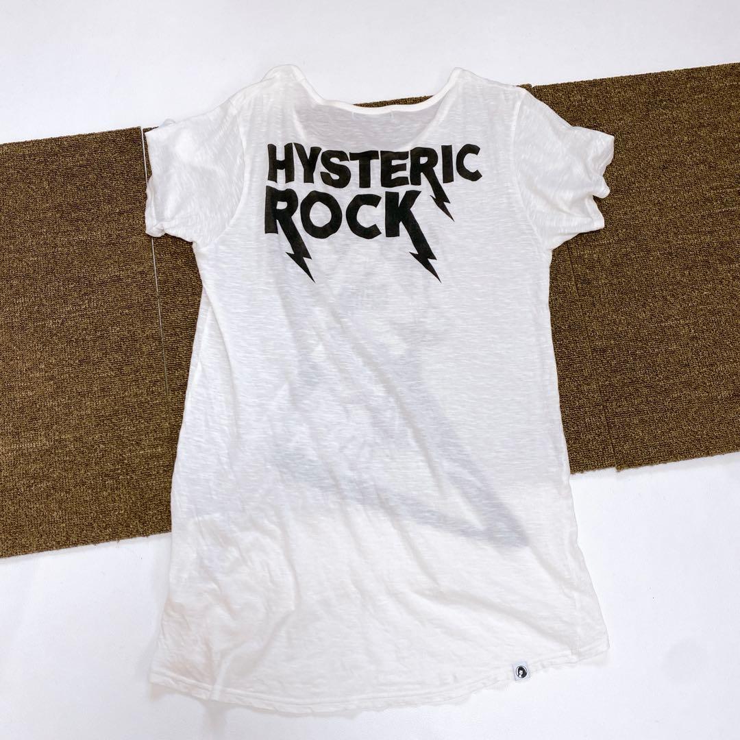 ヒステリックグラマー ✨y2k 00S✨ギターガールTシャツ 半袖 ホワイト