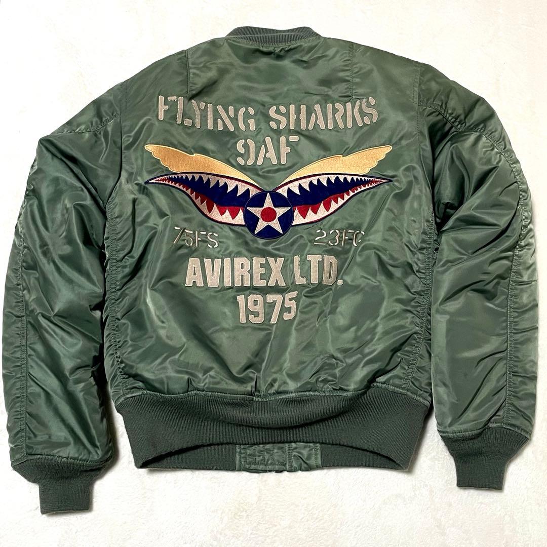 AVIREX フライングシャークス MA-1フライトジャケット M