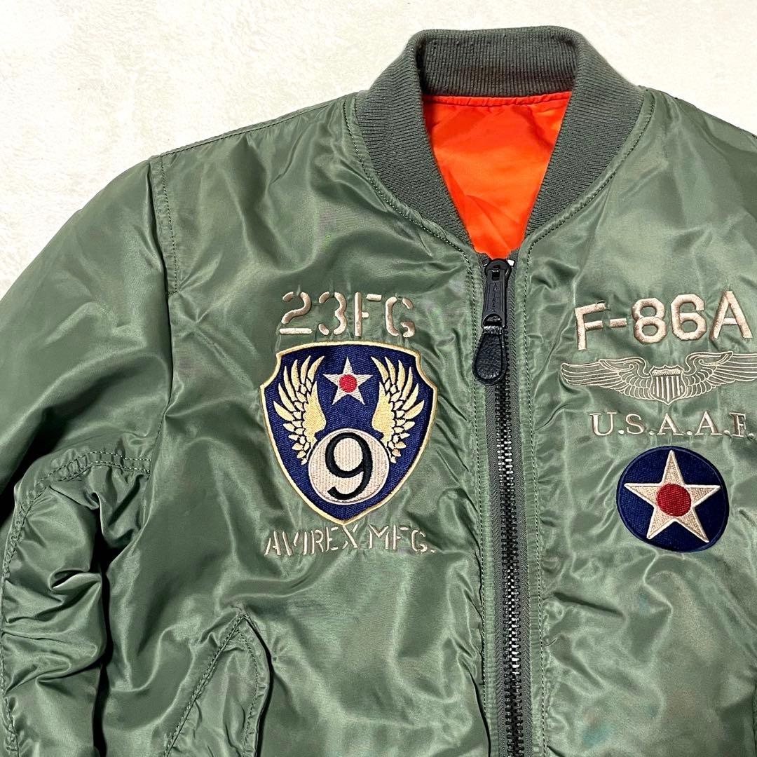 AVIREX フライングシャークス MA-1フライトジャケット M