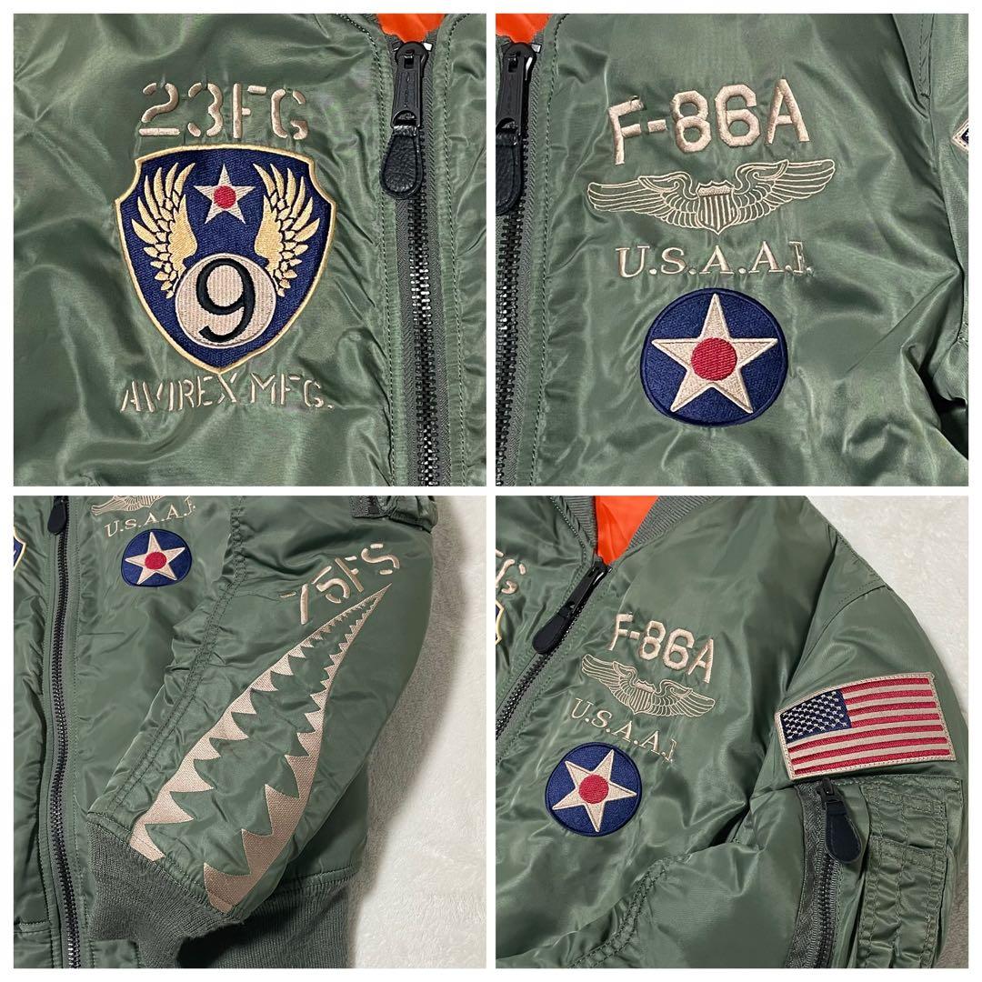 AVIREX フライングシャークス MA-1フライトジャケット M