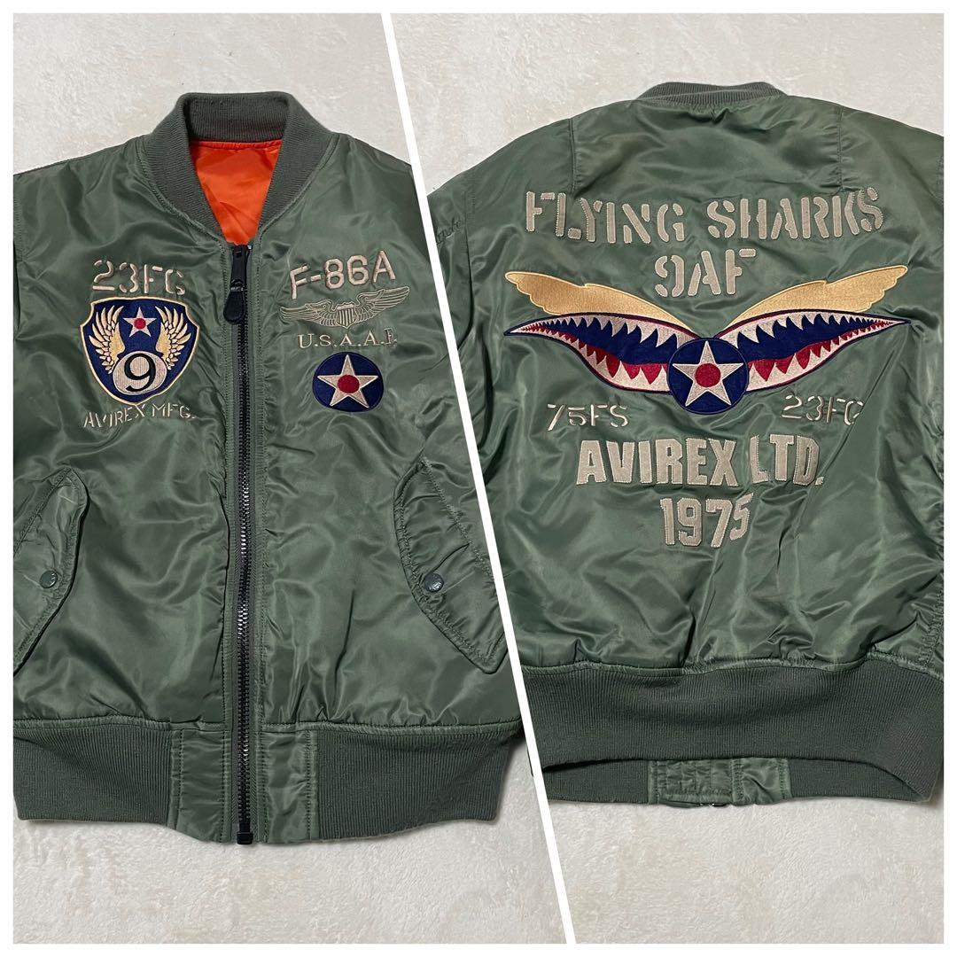 AVIREX フライングシャークス MA-1フライトジャケット M