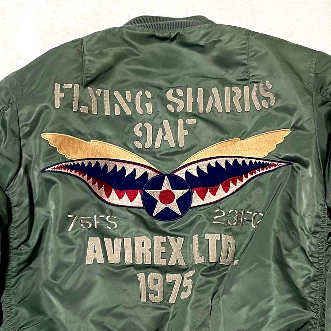 AVIREX フライングシャークス MA-1フライトジャケット M
