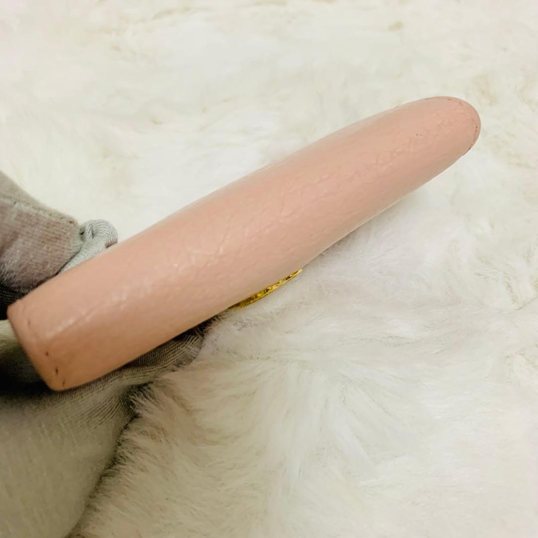 のやGUCCI グッチ GGマーモント レザー 6連 キーケース ピンク系