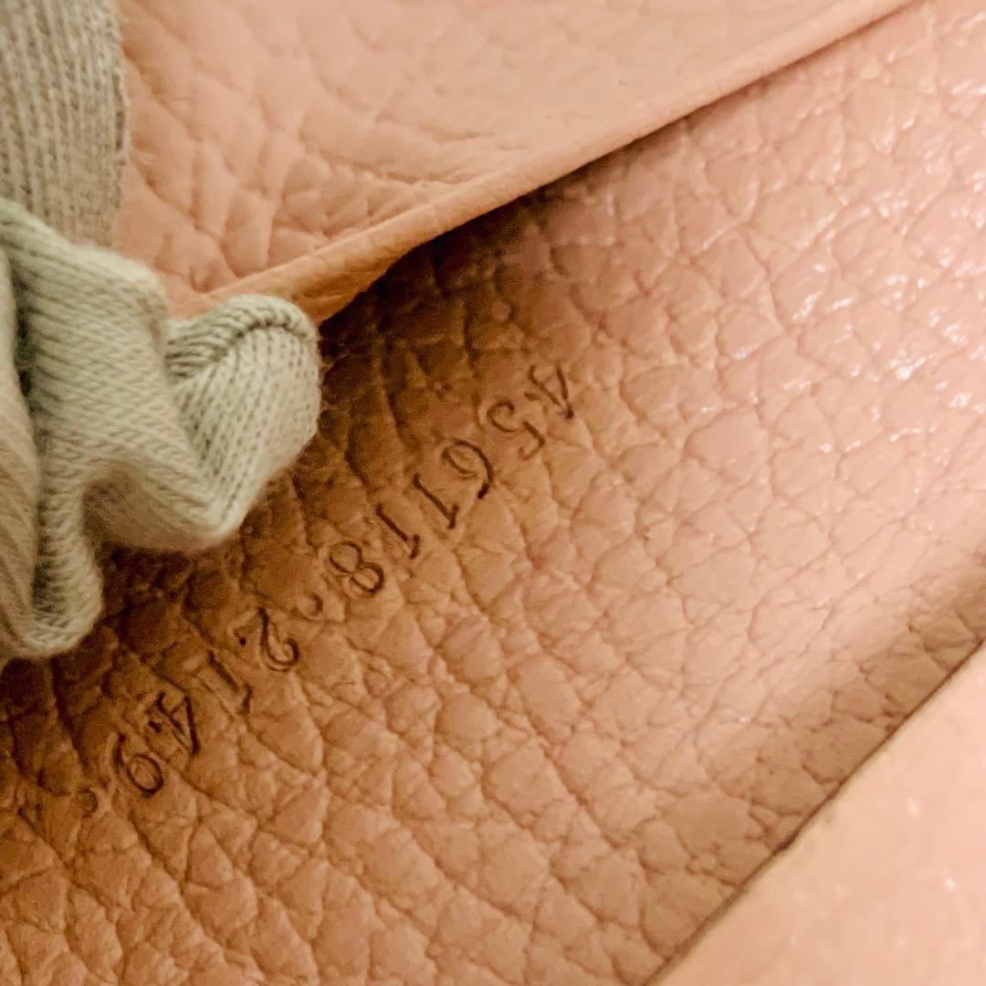 のやGUCCI グッチ GGマーモント レザー 6連 キーケース ピンク系