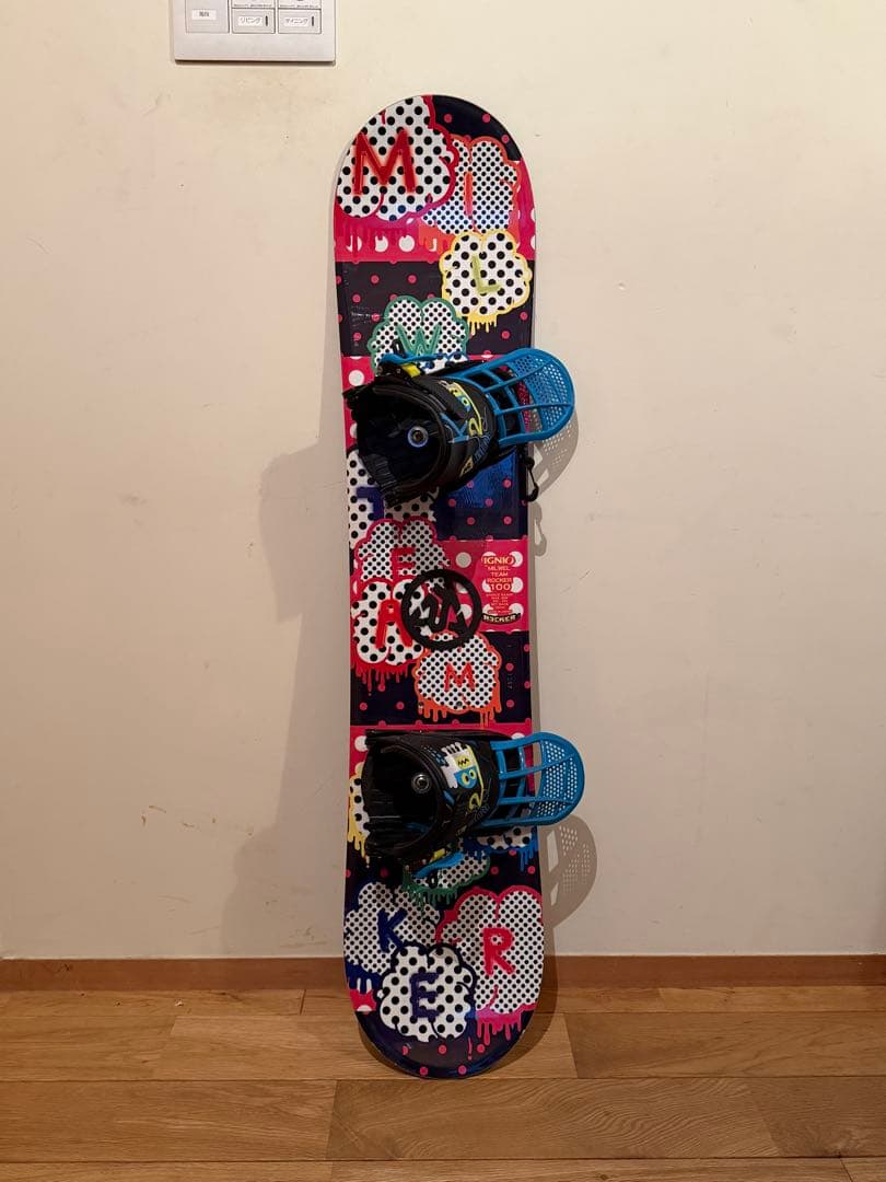 かわいい!キッズ用 IGNIOスノーボード100 + K2 ビンディングセット