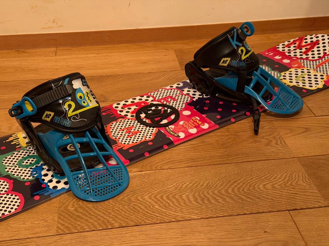 かわいい!キッズ用 IGNIOスノーボード100 + K2 ビンディングセット