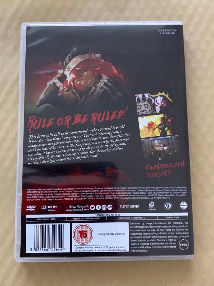 海外版 オーバーロード １期〜４期 DVD BOXセット