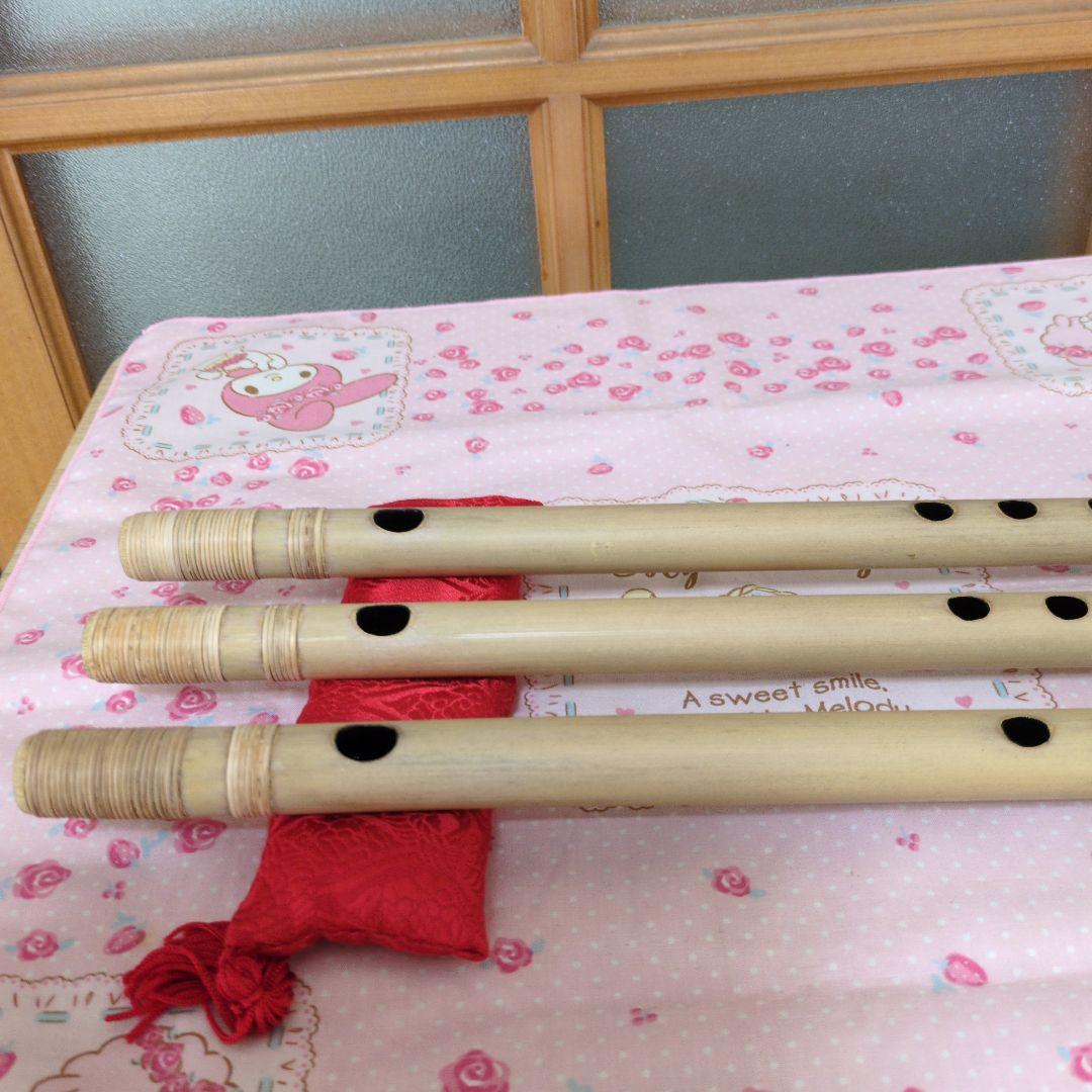 武蔵篠笛八本調子唄用（道中）新品三管