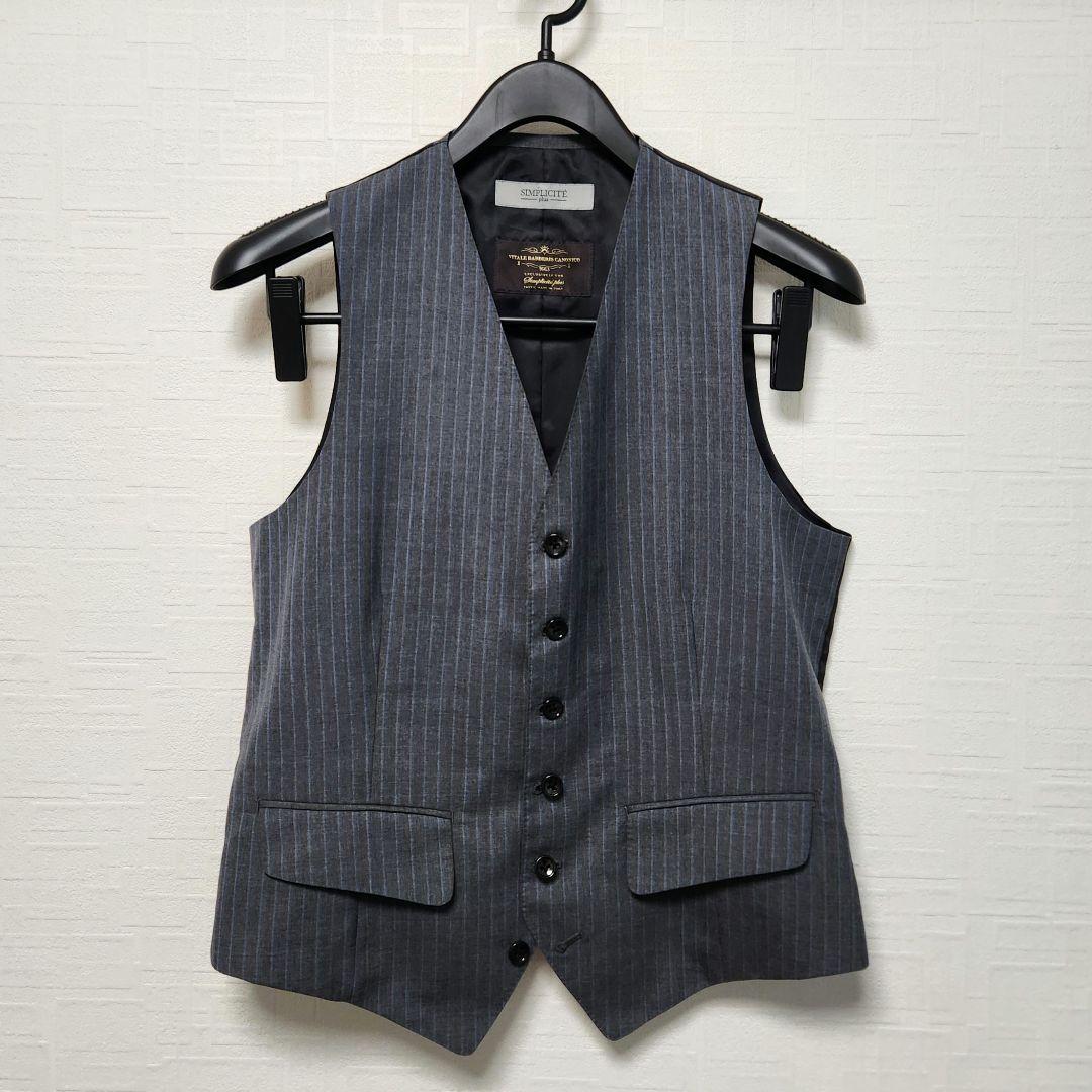 O*R様 カノニコ　×　シンプリシテェ　メンズ　スーツ　スリーピース　グレー　ス