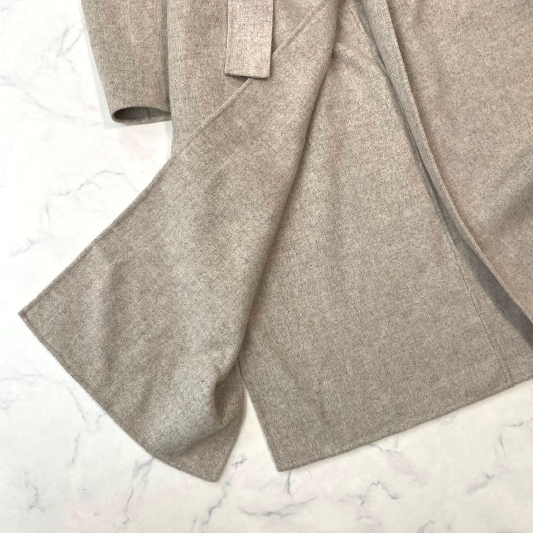 ROPEロペ 近年モデル ウールリバーフーデットガウンコートロング ベージュ36