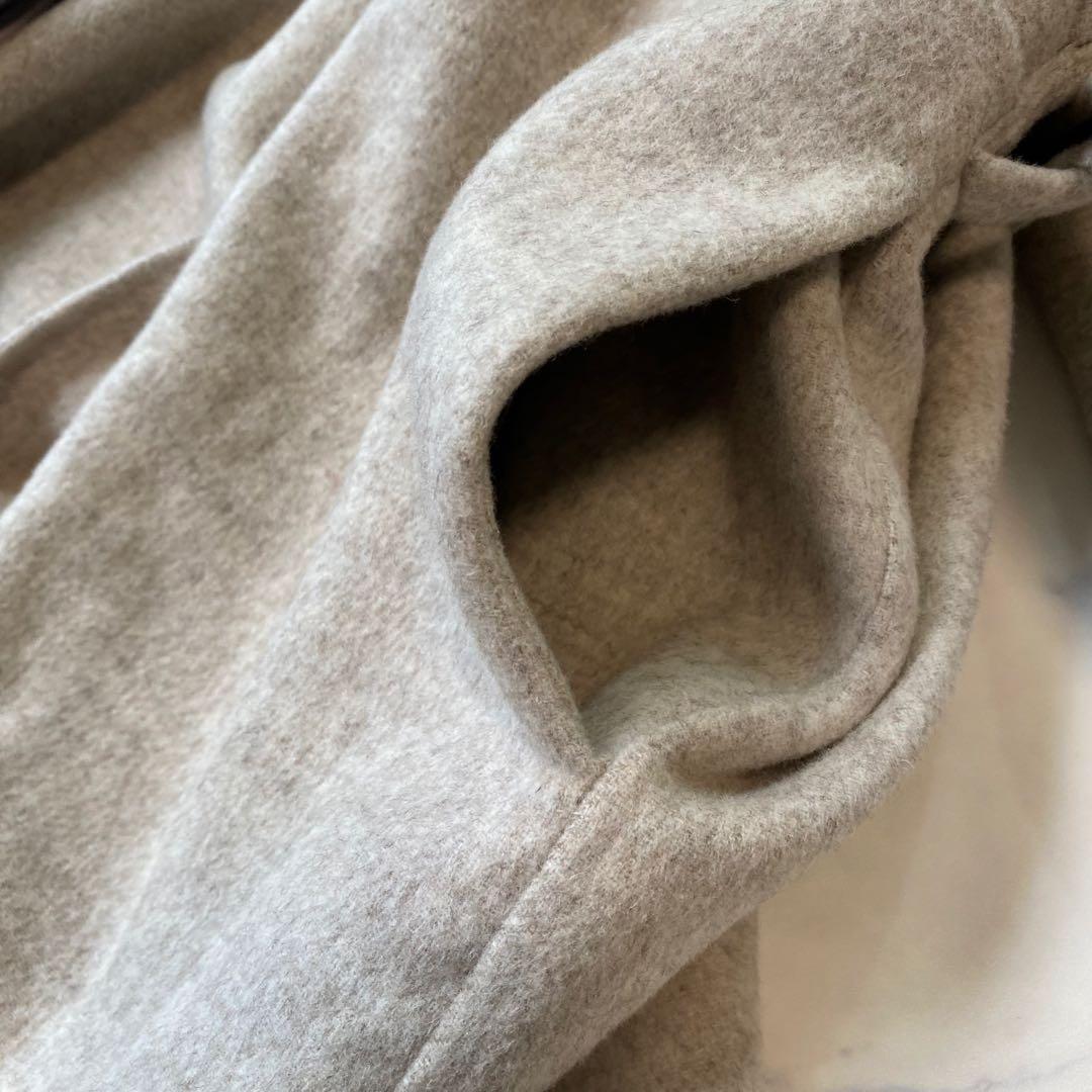 ROPEロペ 近年モデル ウールリバーフーデットガウンコートロング ベージュ36