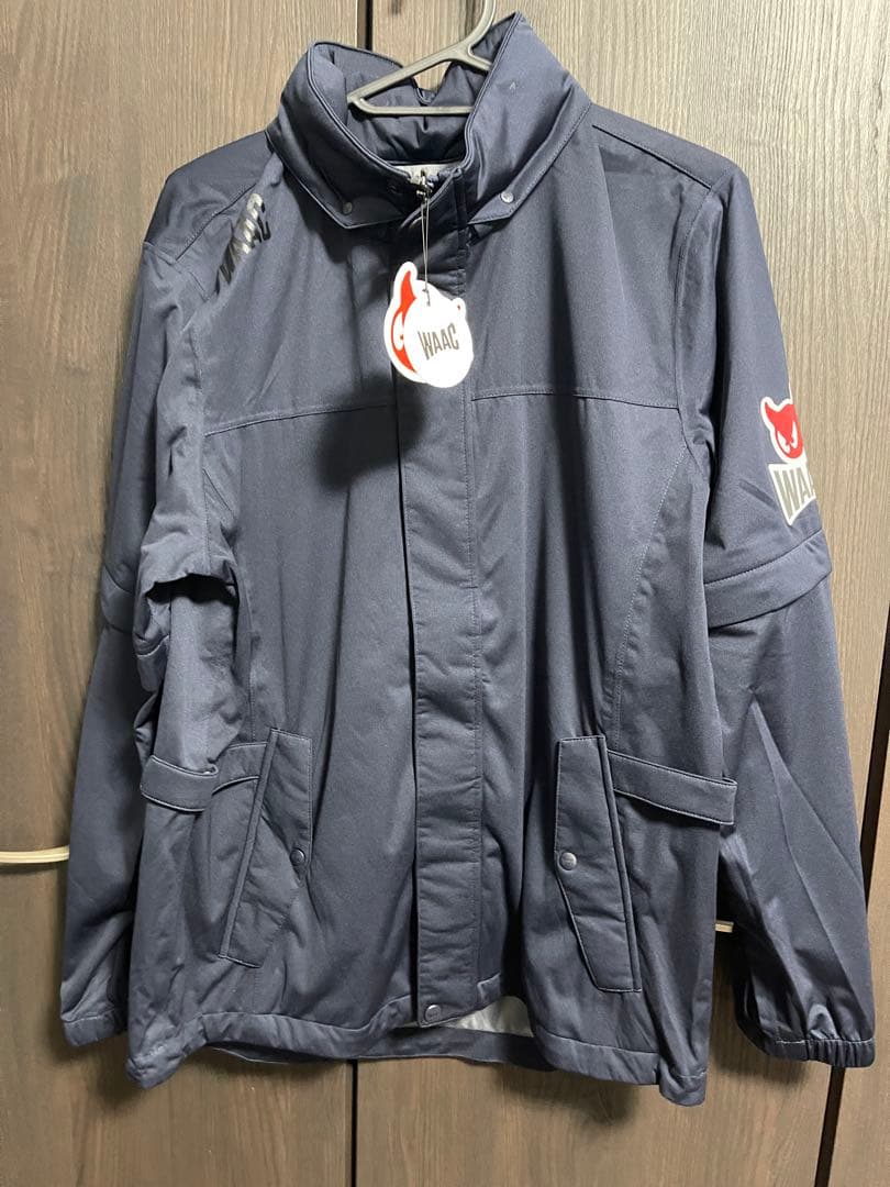 【新品未使用】WAAC ワック　ゴルフ　レイン　ジャケット　ウェア　S 紺色