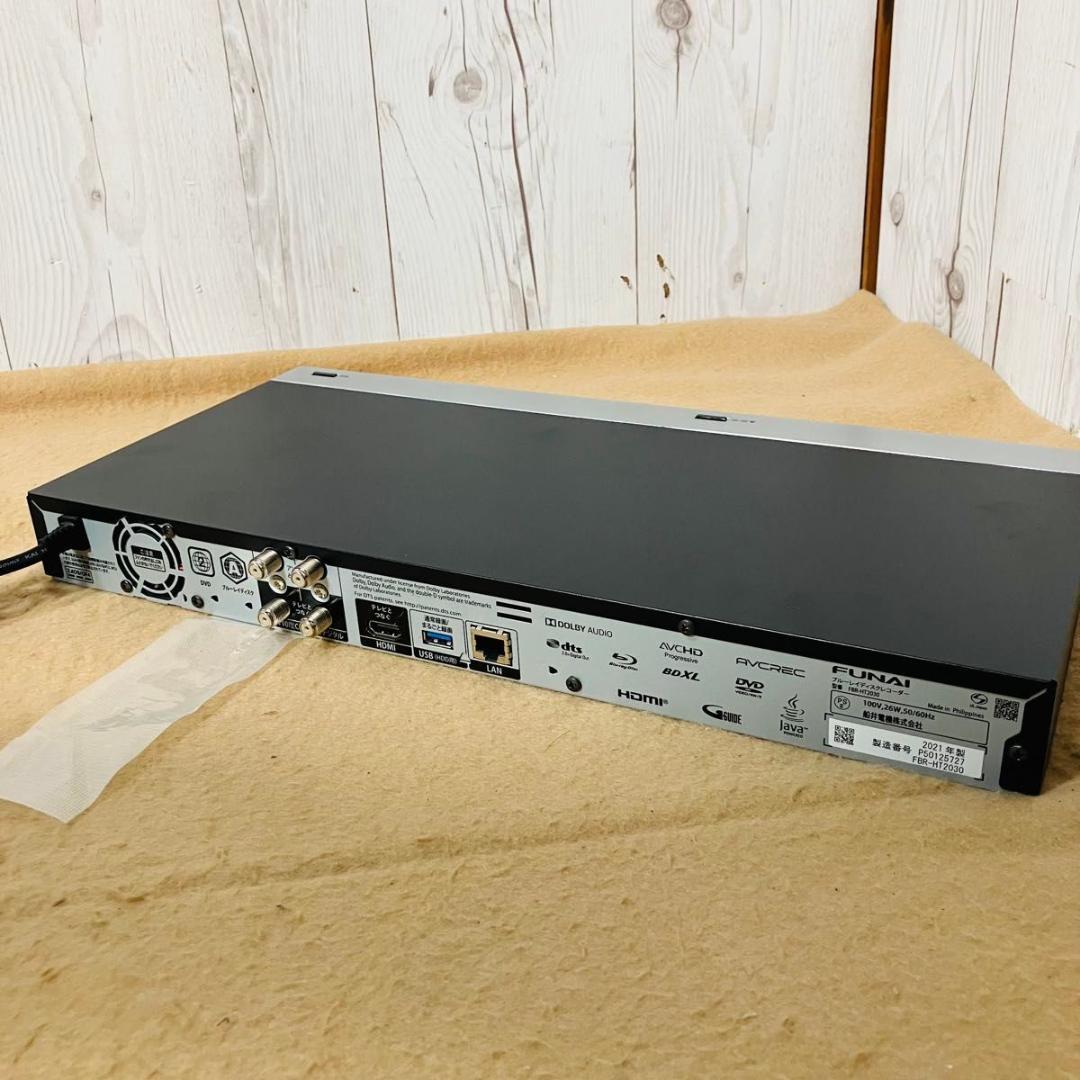 FUNAI FBR-HT2030 リモコン付 BDレコーダー 3番組同時録画