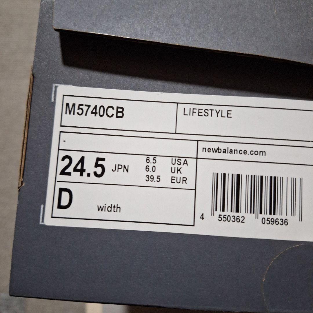 最終価格　New BalanceM5740*BLACK　24.5cm