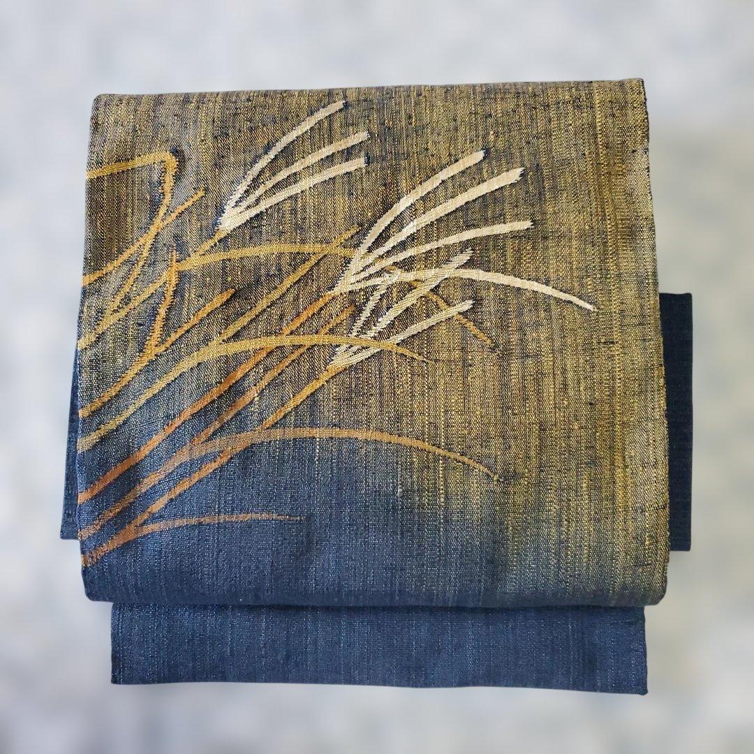 ②高級帯　　二部式　　【すすき】