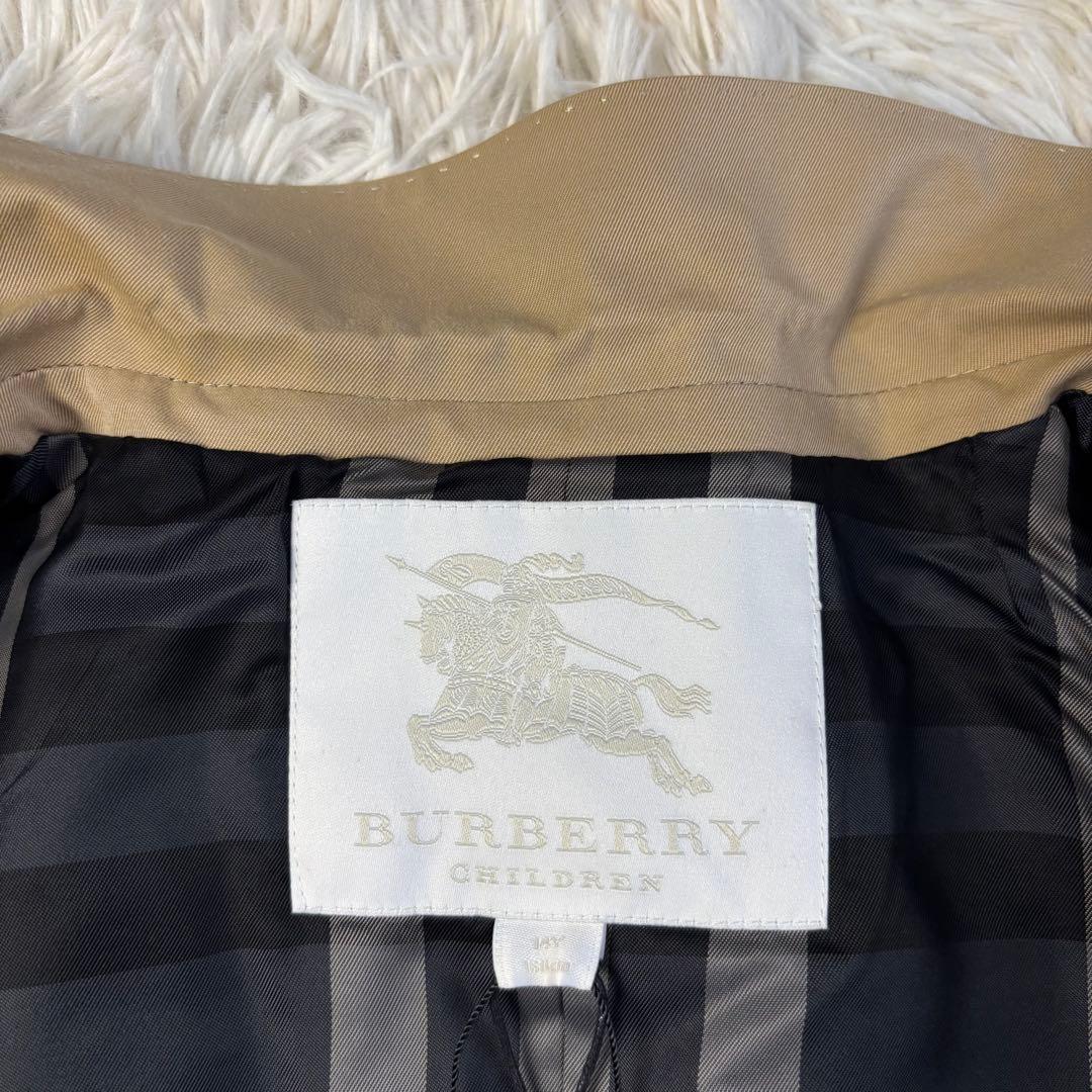 (タグ付) バーバリーチルドレン テーラードジャケット ベージュ ノバチェック
