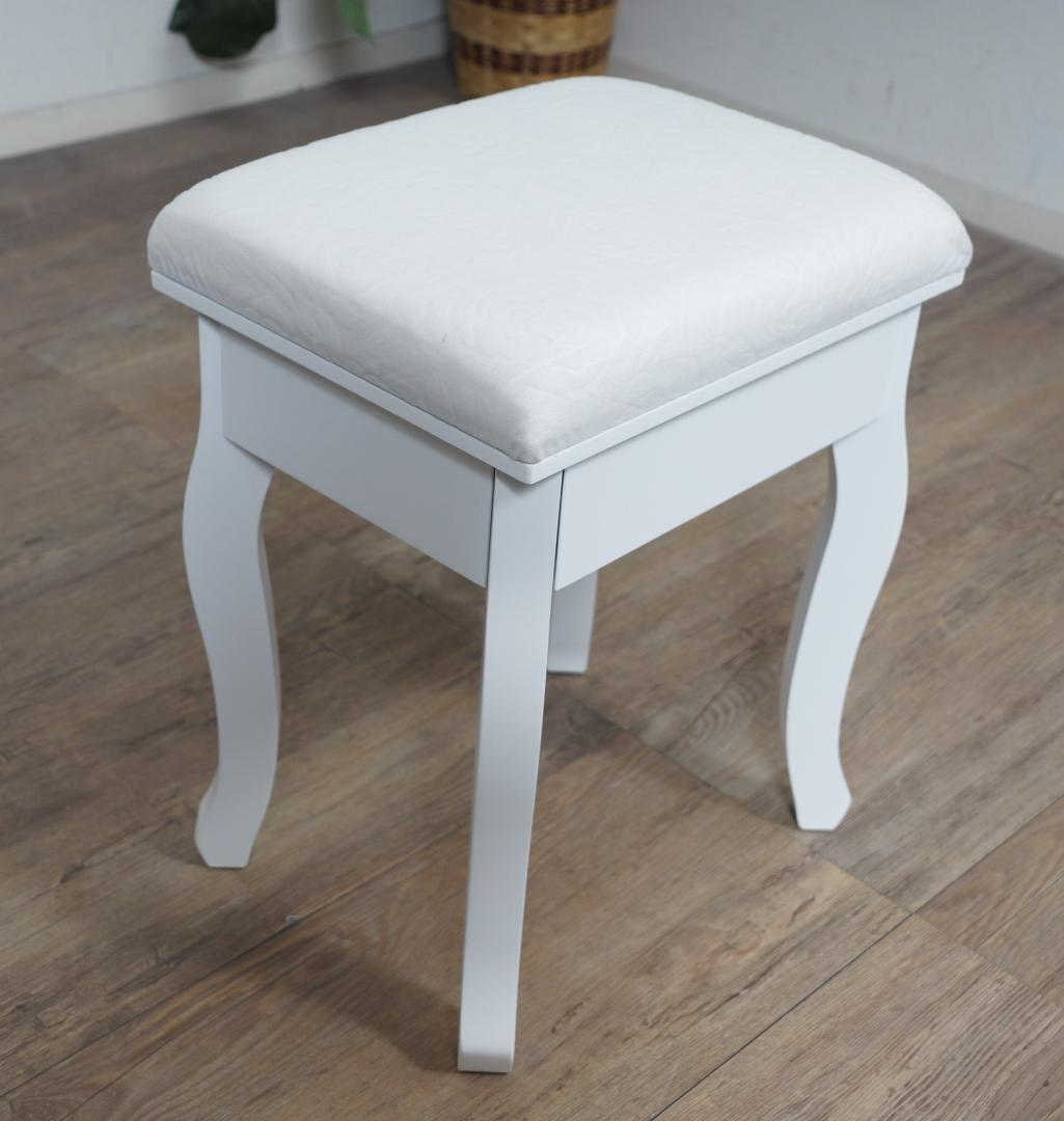 【新品】三面鏡ドレッサー スツール付き　アンティーク 調 猫脚 アウトレット