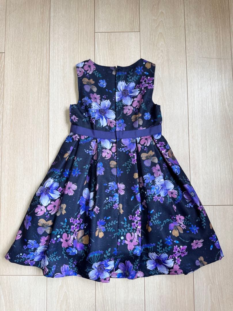ANNA SUI mini 花柄ノースリーブワンピース