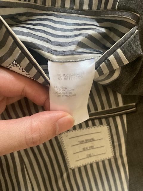 THOM BROWNE テーラードジャケット グレー サイズ1