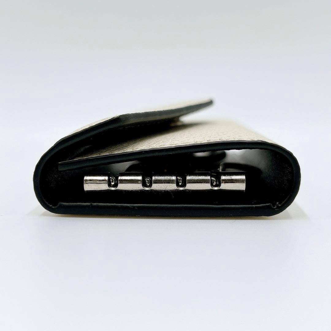 極美品 ＊ ボナベンチュラ レザー 4連キーケース＋キーリング アイボリー