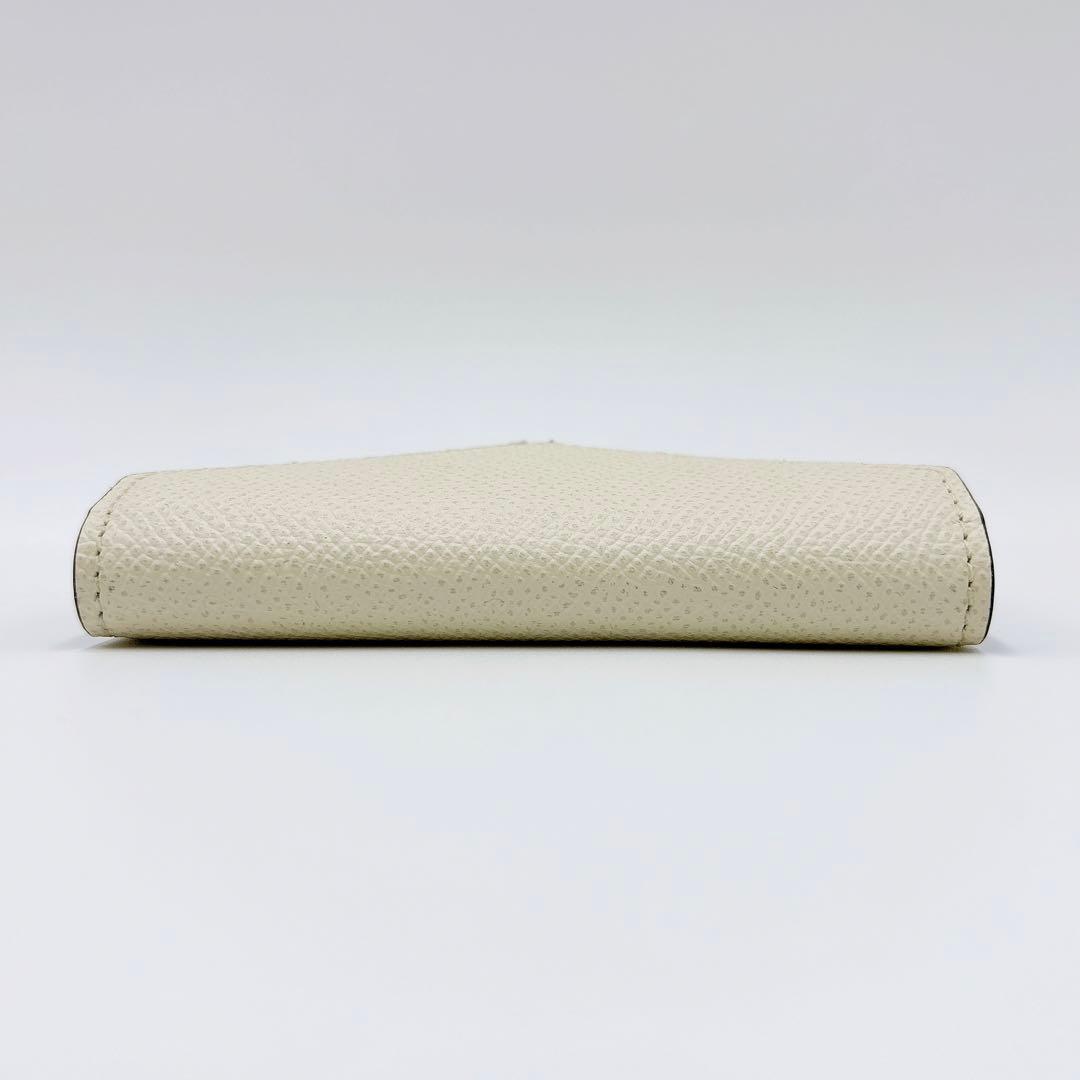 極美品 ＊ ボナベンチュラ レザー 4連キーケース＋キーリング アイボリー