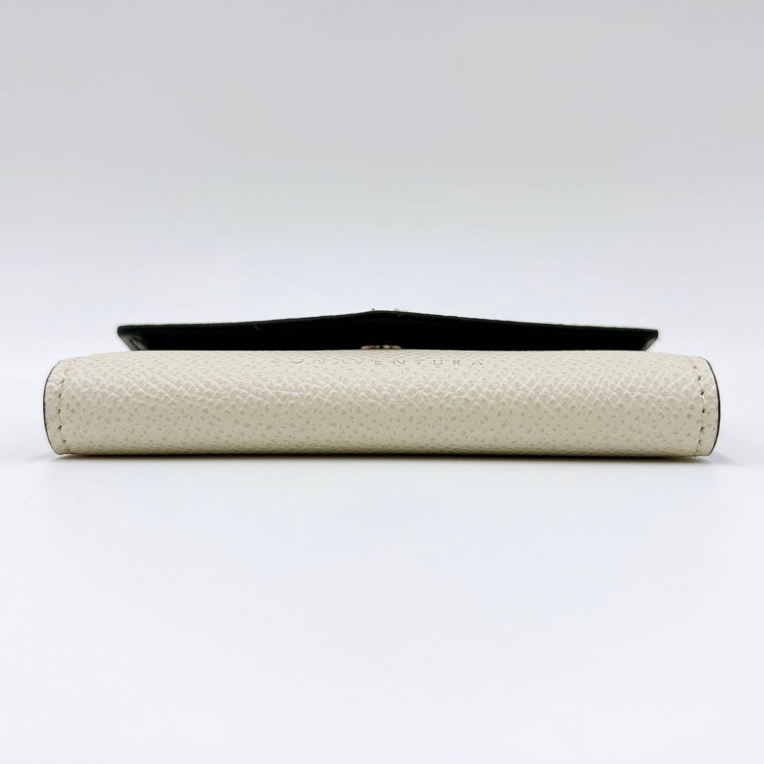 極美品 ＊ ボナベンチュラ レザー 4連キーケース＋キーリング アイボリー