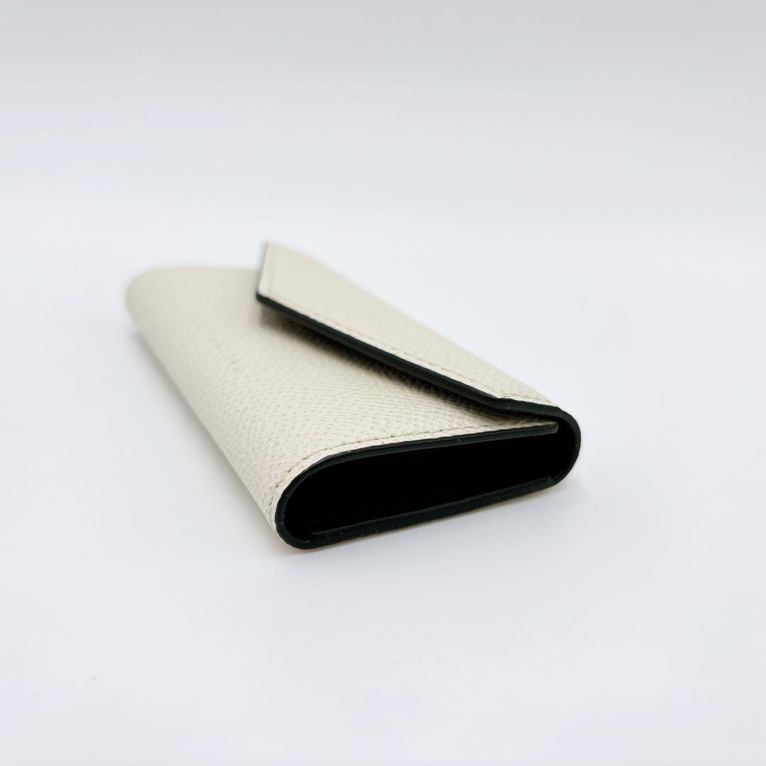 極美品 ＊ ボナベンチュラ レザー 4連キーケース＋キーリング アイボリー