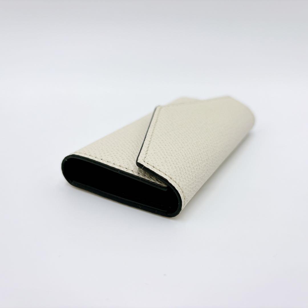 極美品 ＊ ボナベンチュラ レザー 4連キーケース＋キーリング アイボリー