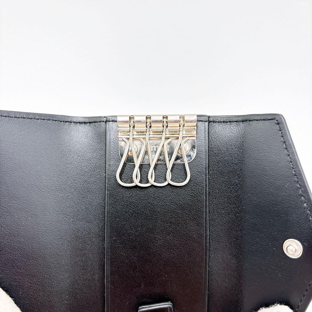 極美品 ＊ ボナベンチュラ レザー 4連キーケース＋キーリング アイボリー