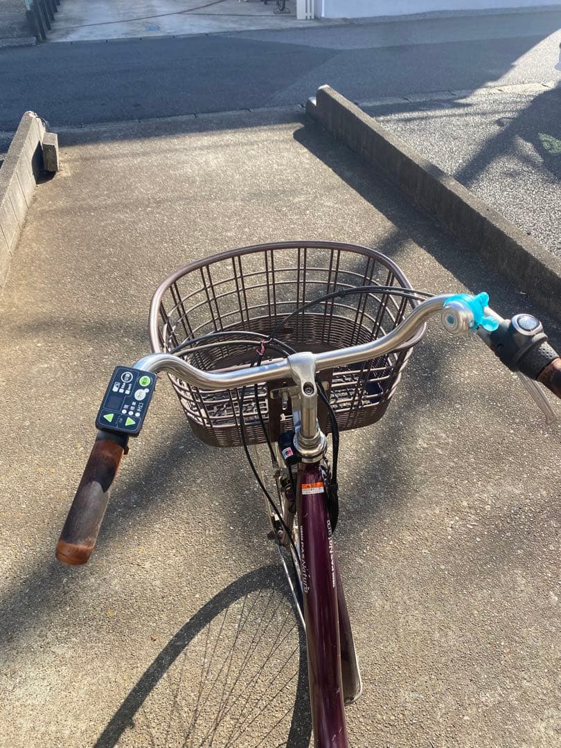 電動アシスト自転車 パープル シティタイプ