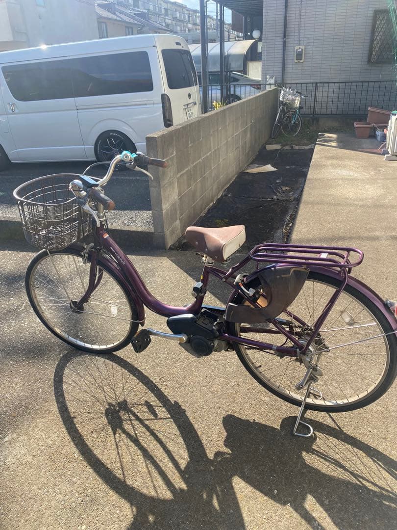 電動アシスト自転車 パープル シティタイプ