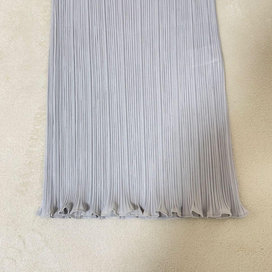 極美品✨PLEATS PLEASE プリーツ　変形　チュニック　ライトグレー