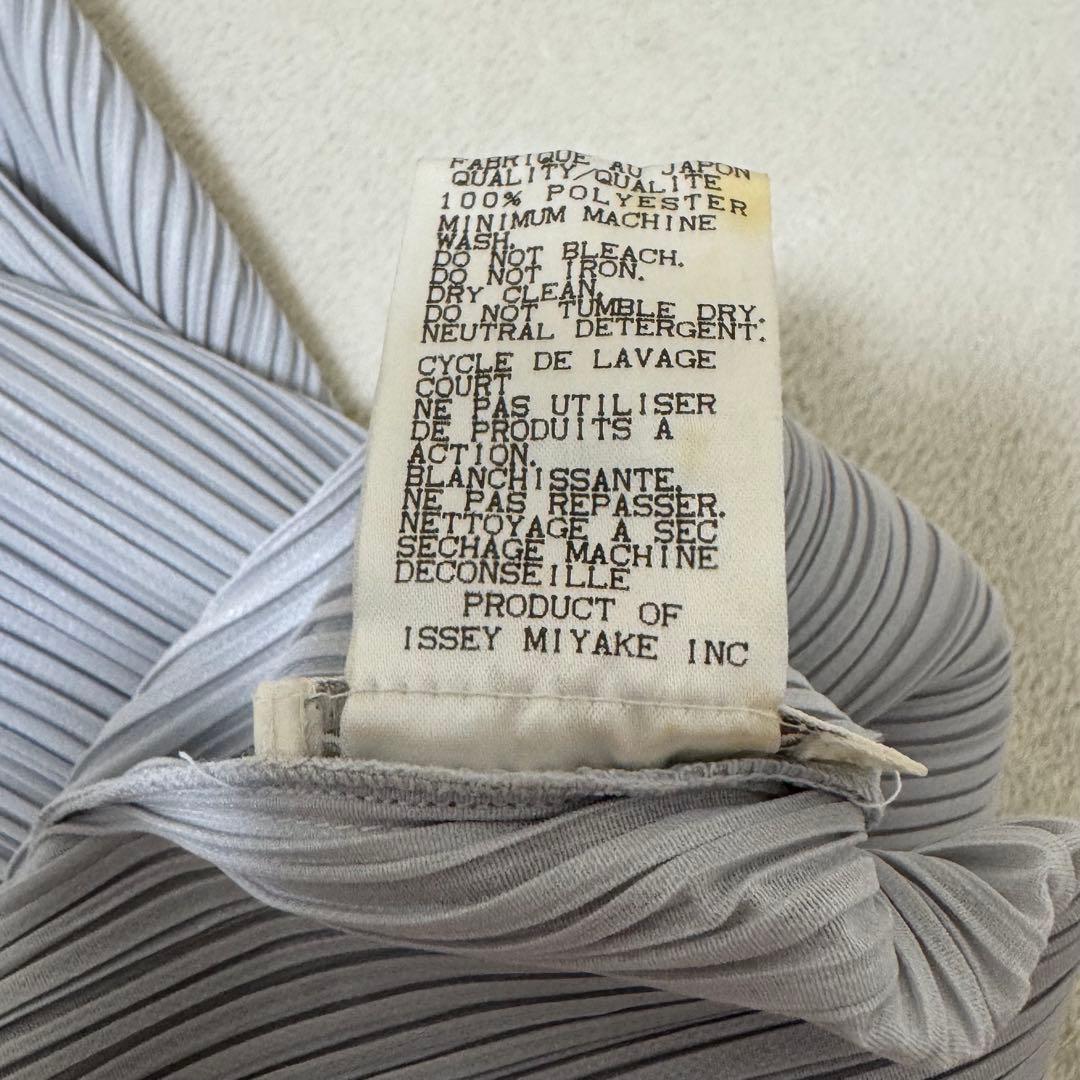 極美品✨PLEATS PLEASE プリーツ　変形　チュニック　ライトグレー