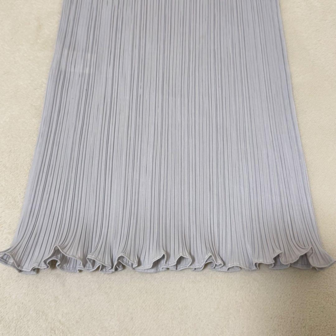 極美品✨PLEATS PLEASE プリーツ　変形　チュニック　ライトグレー