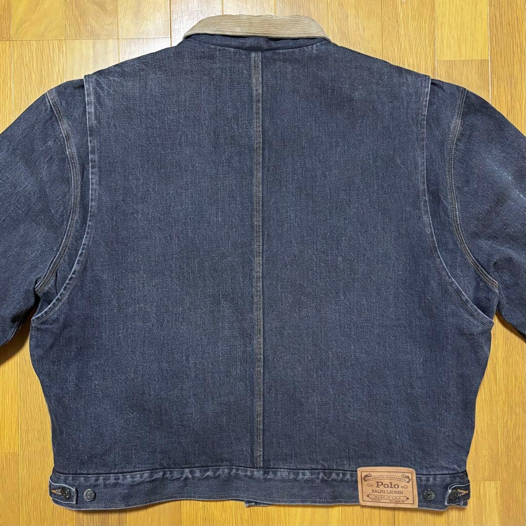 カニエ・ウェスト着用モデル　ビンテージ　ラルフローレン　ブラックデニムジャケット