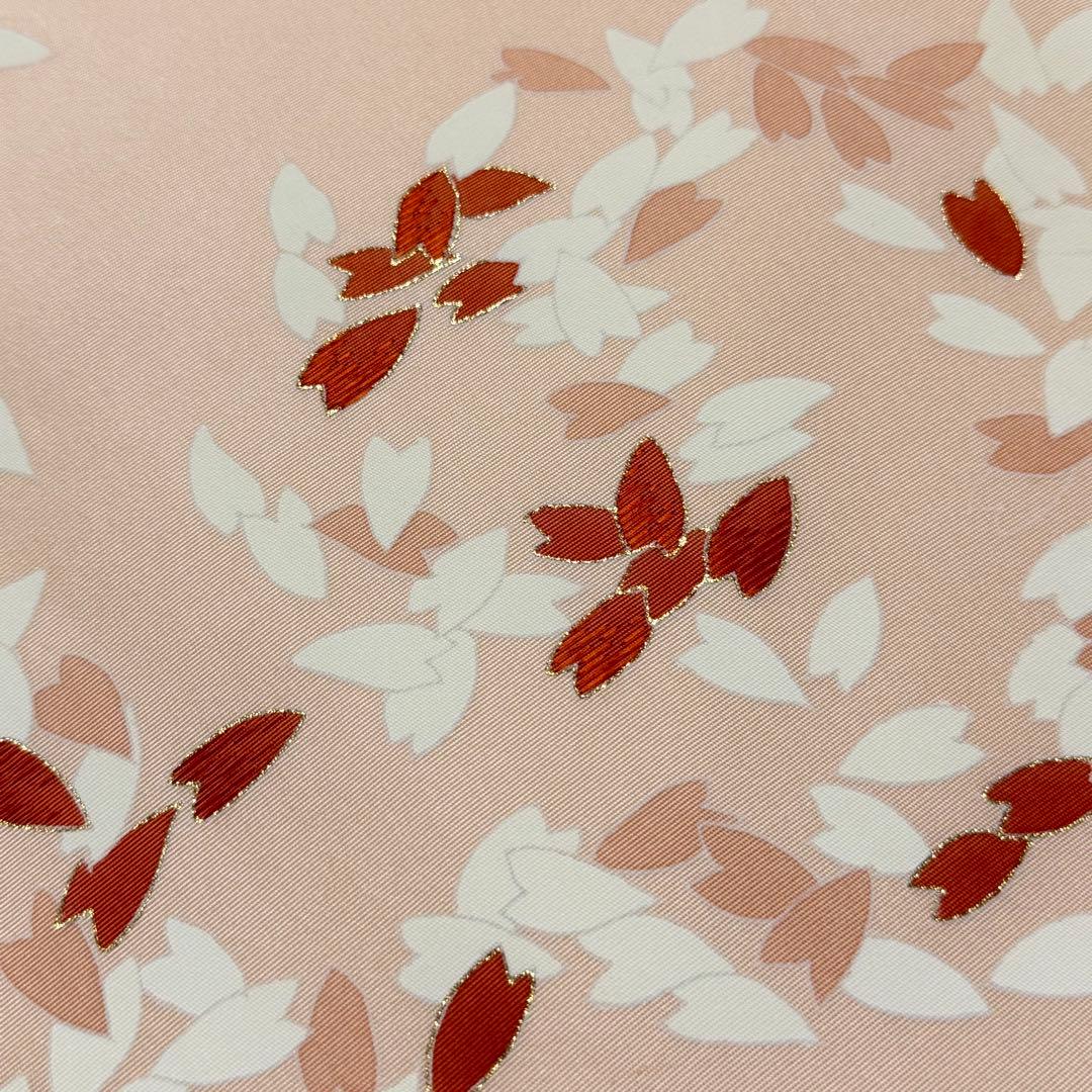 m148 桜の花びら 塩瀬 名古屋帯 正絹