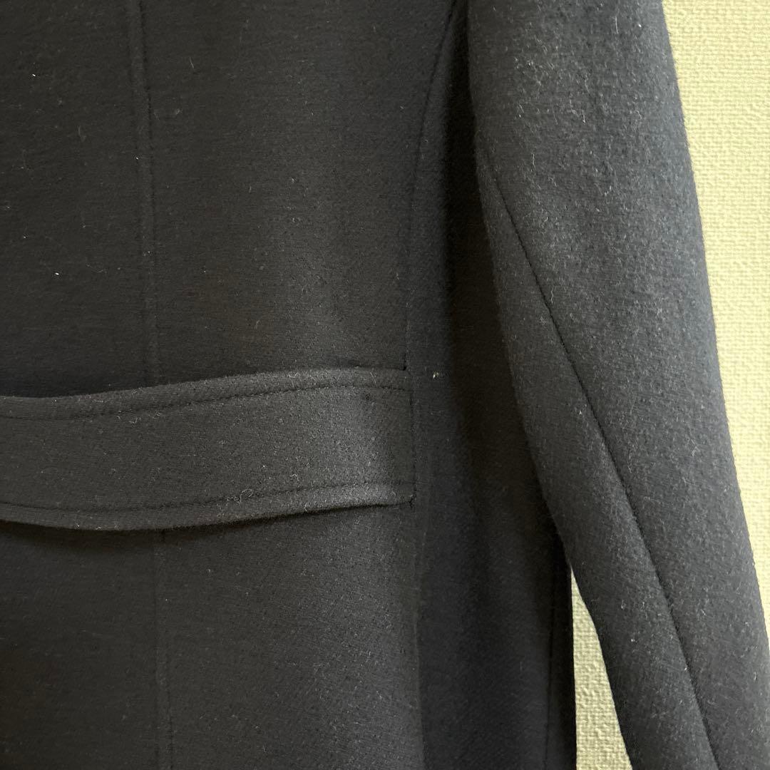 マッキントッシュ 38 ウール ネイビー ダブルブレストピーコート